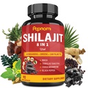 Shilajit Himalayan Kapsler - 3 måneders forsyning - Kombineret Ashwagandha, Ginseng, Saw Palmetto, Maca, Tribulus, Chaga, Black Pepper