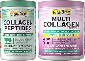 Multi Collagen Peptider Powder 16oz & Bovine Collagen Peptider Powder 8oz