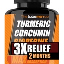 Just One Vegan Turmeric Curcumin Capsule a Day – 95% Curcuminoids Turmeric Curcumin 3X Formula with BioPerine® Black Pepper – Extra Strength – Supports Joint Comfort & Healthy Lifestyle – 2 Months