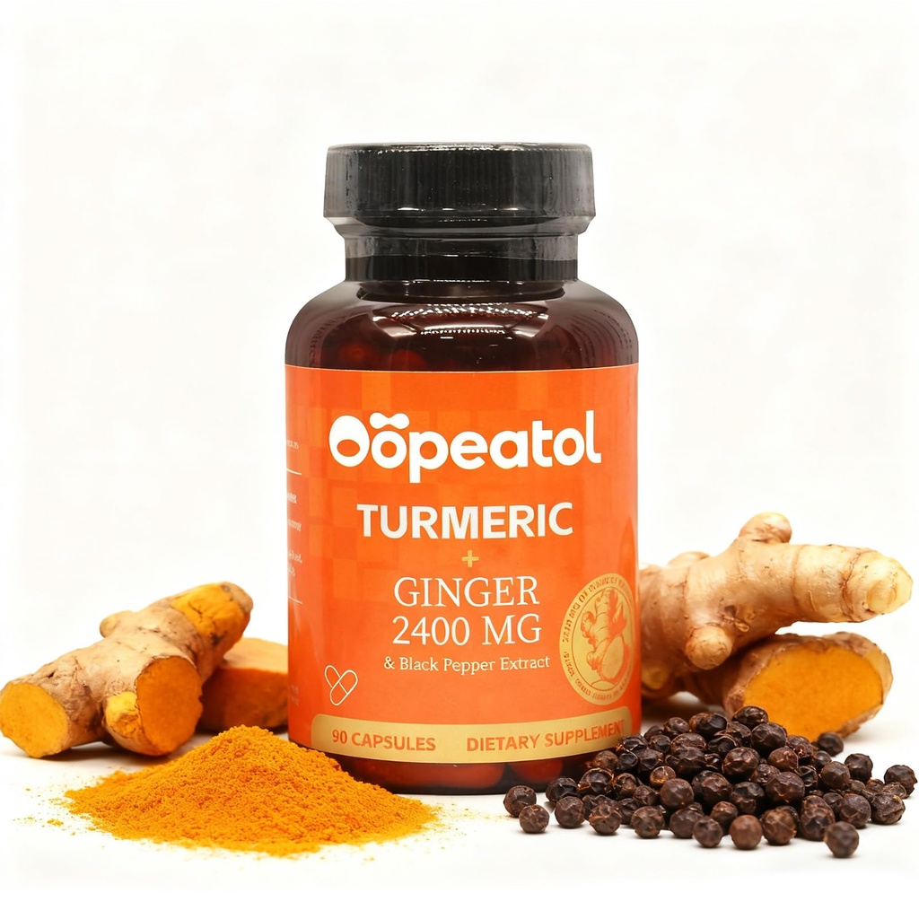 Turmeric Curcumin Supplement 2250mg with Black Pepper Extract 95% Curcuminoids – Joint Comfort & Immune Support for Men & Women – Antioxidant & Digestive Wellness – 90 Vegan Capsules