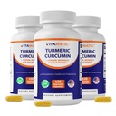 Vitamatic Turmeric Curcumin Supplement – Plant-Based Botanical Extract with Black Pepper, Ginger & Moringa – Vegetarian, Non-GMO, Gluten-Free – 120 Capsules - 3 Pack (360 Capsules)