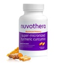 Nuvothera Super-Micronized Turmeric Curcumin Capsules Rapid Absorption, Whole Root, Non-GMO, Skin, Gut Health & Antioxidants (1 Month Pack (60 Capsules))