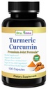 Turmeric Curcumin 900 mg, Herbal Supplement for Antioxidant Support, 100 Capsules