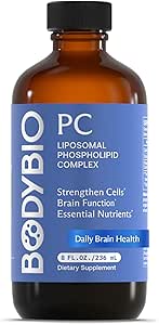 BodyBio PC - Phosphatidylcholine for Brain Health, Mental Clarity, Cognitive Function, Cellular Repair & Healthy Aging, Phospholipid Complex Supplement for Gentle Daily Detox