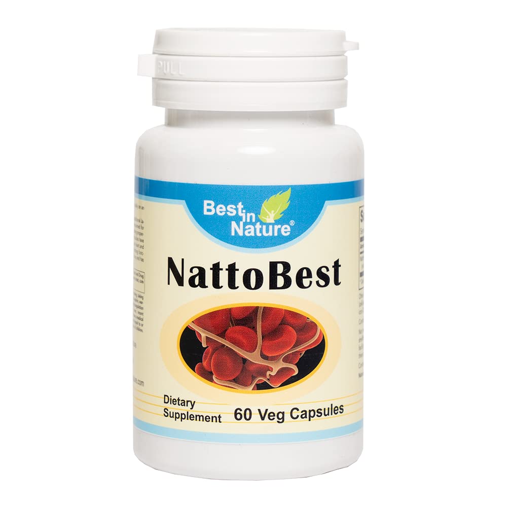 NattoBest™ - Supports Heart Health and Promotes Healthy Circulation, with nattokinase, an Enzyme Isolated from The Traditional Japanese Food natto. Created