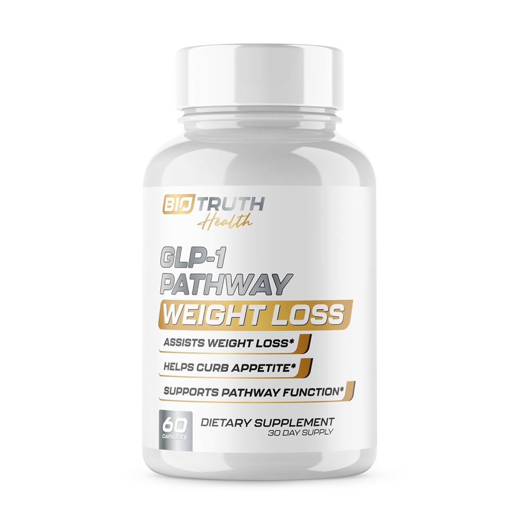 GLP-1 BioTruth Health | Assists Metabolic Pathways Linked to GLP-1 Signaling - Promotes Weight Loss for Women & Men, Helps Appetite Control & Promotes Energy - 3rd Party Tested Supplement - 60 Pills