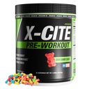 X-CITE Pre-Workout by ATHLEAN-X - Enhanced Formula with Beta-Alanine, Creatine & Caffeine for Ultimate Energy, Endurance, Focus & Muscle Pump, NSF Certified for Sports (Sour Gummy Bear)