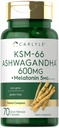 Carlyle KSM- 66 Ashwagandha Kapsler 600 mg 1 124; 70 Greve 1 124; med Melatonin 5 mg 1 124; Potent Complex 1 124; Non- GMO, Gluten Free