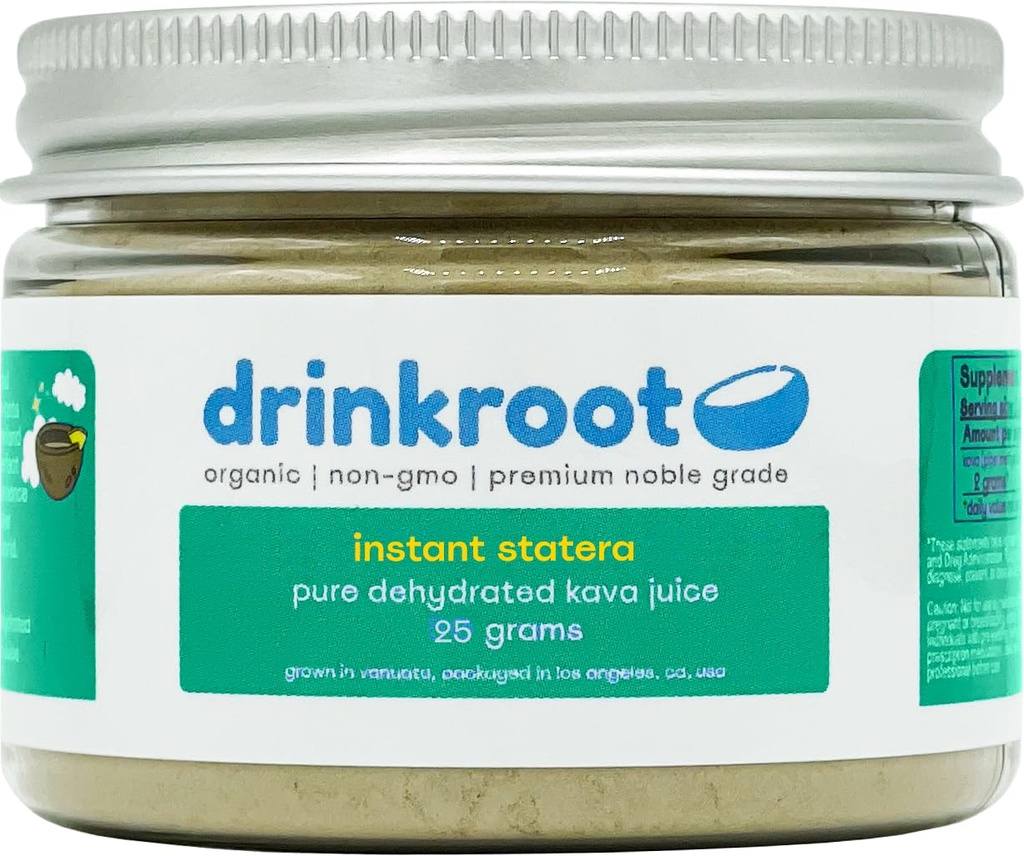 Instant Statera Vanuatu Kava - Pure Organic Dehydrated Kava Juice fra The Island 25g, 0,88 Ounce (Pack of 1)
