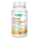 Now Foods Supplements, BerryDophilus ™ med 2 Millioner, 10 Probiotiske Strops, Xylitol Sødet, Strain Verified, 60 Chewables, emballage kan variere