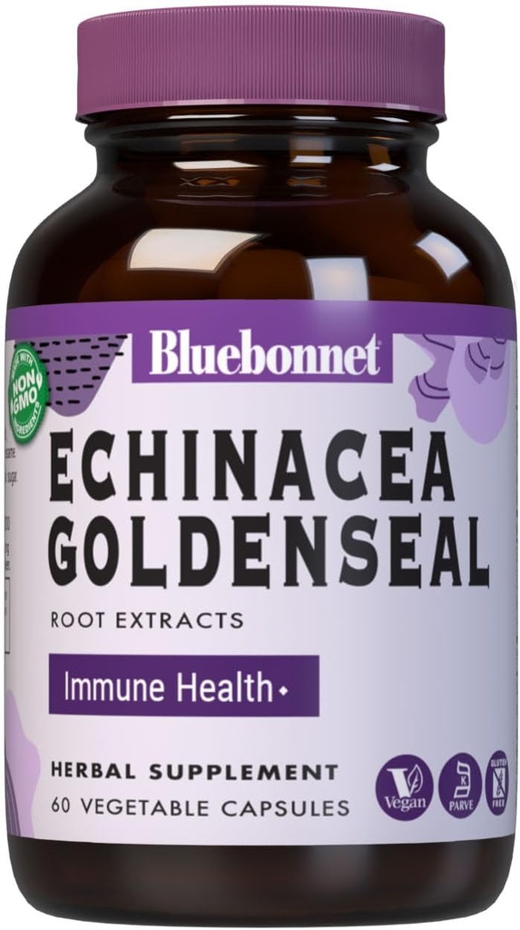 BlueBonnet Echinacea Goldenseal Root Extract Supplement, 60 Greve