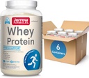 Jarrow Formulas Whey Protein med 18g protein, 3,8 g BCAA, og Glutamin, Kosttilskud til muskelfunktion & Inddrivelse Support, 32 oz Unflavored Powder, Ca. 38 Day Supply, 6 Pakker