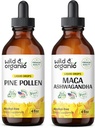 Wild & Organic Pine Pollen Tinktur 4 fl oz & Maca Ashwagandha Tinktur 4 fl oz