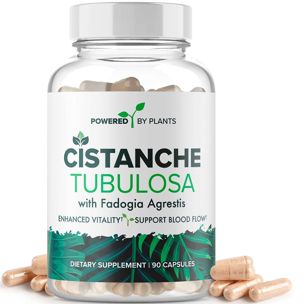 Cistanche Tubulosa med Fadogia Agrestis - fremmer Vitality - Naturlige kosttilskud til mænd og kvinder med Bioperine af drevet X Planter, 90 Servering