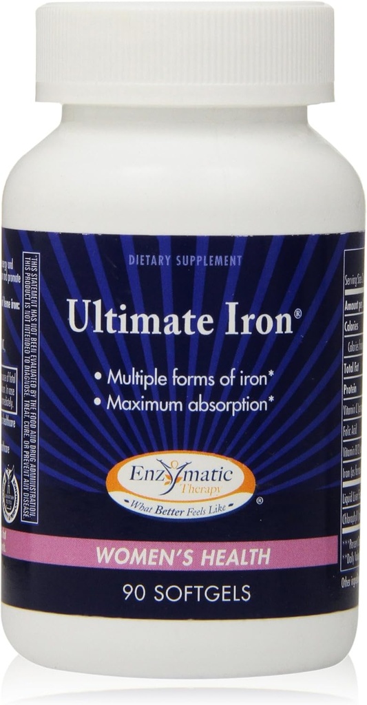 Enzymatisk terapi Ultimate Iron Softels, 90 Greve