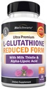 BioSchwartz Reduced Glutathione Supplement 500mg with Alpha Lipoic Acid 50mg & Milk Thistle 100mg - Glutathione Reduced Form - Gluten-Free, Third Party Quality Tested - 30 Capsules, 30 Day Supply