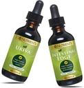 Go Nutrients Uriva & Intestinal Edge • 124; fordøjelsestillæg med sort valnød Hull, Orange Peel, Lavendel Flower, Gentian Root, Clove Bud, Wormwood Leaf / Stem, Non- GMO, Soy- Free - 60ml (2 oz.) • 124; Uric A