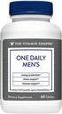 The Vitamin Shoppe One Daily Men 's Multivitamin - Energi & Antioxidant Blend, Daily Multi- Mineral Supplement for Optimal Herres Sundhed, Gluten & Dairy Free (60 tabletter)