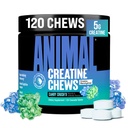 Animal Creatine Chews – Enhanced Creatine Monohydrate Chewable Tablets with AstraGin & Sea Salt, Max Absorption Pre Post-Workout, Lean Muscle Growth, Strength & Recovery, New Flavor Candy Crush’d