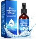 Magnesium Spray, Pure Magnesium Oil Spray til foder, Natural Organic Ingredient i glasflaske, Let at Absorbere og Brug (60ML)
