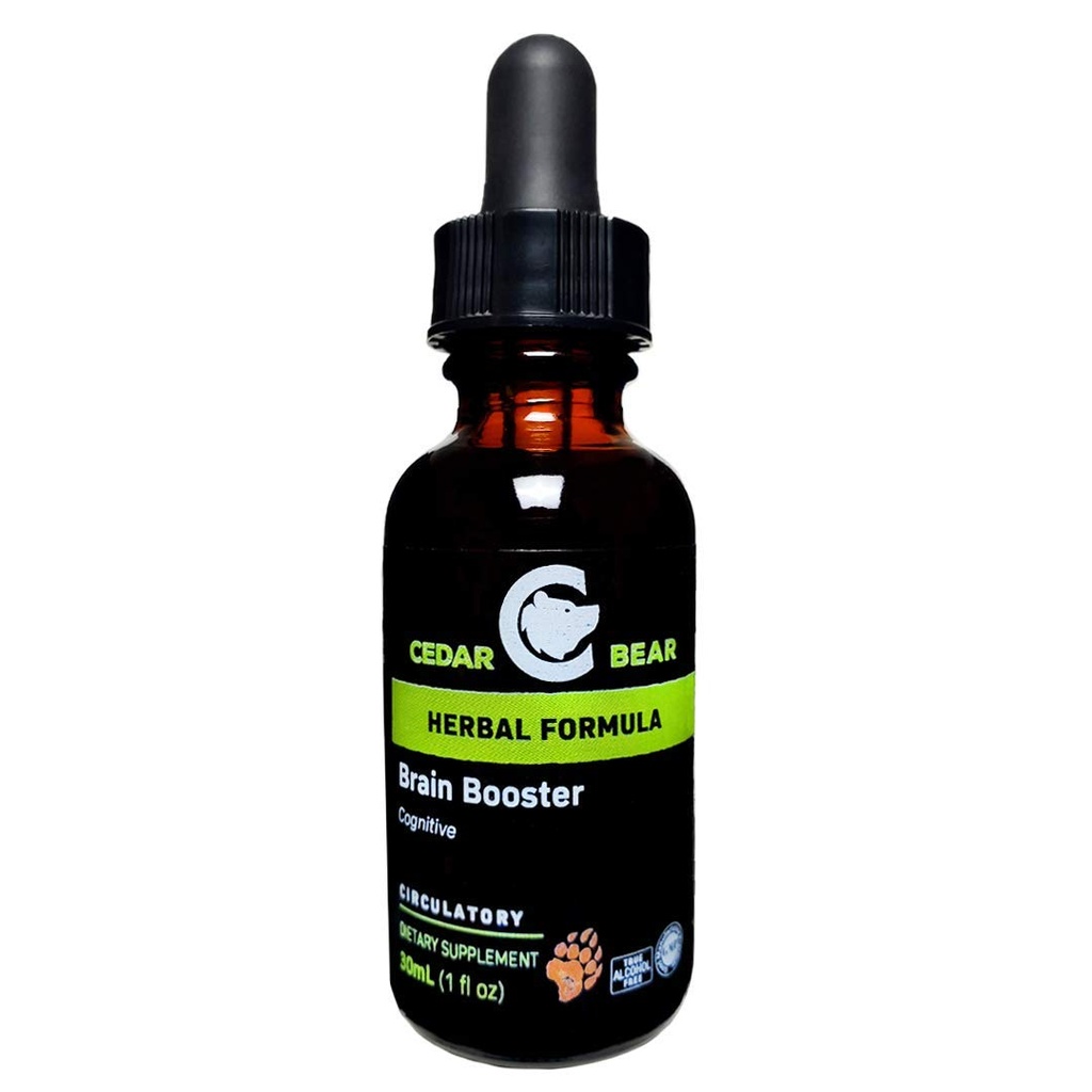Cedar Bear Brain Booster en flydende urte supplement Det er en generel hukommelse og vitalitet støtte 1 Fl Oz