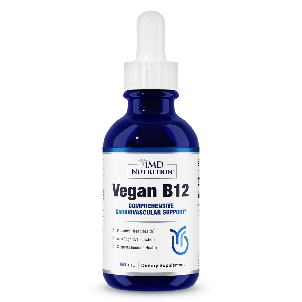 1MD Nutrition Vegan Vitamin B12 I 5000mcg Methylcobalamin Supplement