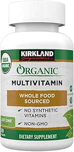 KIRKLAND Signature USDA Organic Multivitamin, 80 overtrukne tabletter