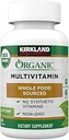KIRKLAND Signature USDA Organic Multivitamin, 80 overtrukne tabletter