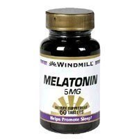 Windmill Melatonin 5 mg Tablets 60 Count (2 Pack)