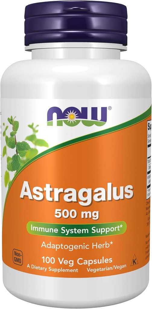 Now Foods Supplements, Astragalus (Astragalus membranaceus) 500 mg, Immunsystemet Support *, 100 kapsler
