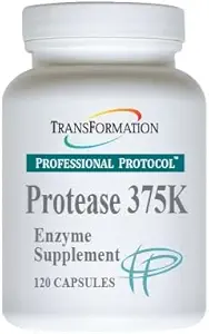 TRANSFORMERING GENESIS OF GOD SUNDHED Protease 375K Enzyme Blend Supplement, High- Potency Formel for Protein Absorption & Gut Health, Advanced Enzym Support for Nuttrient Absorption, Non- GMO, 120