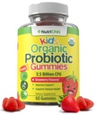 NutriONN Organic Kids Probiotic Gummies - USDA Organic Chewable Probiotics for Kids - 60 Delicious Gummies - Child Digestive, Immune Support & Gut Health Supplement - Vegan & Non-GMO