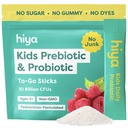 Hiya Kids Probiotic – 10 Billion CFU with Clinically-Studied Strains for Ages 2+, Supports Gut Health & Immune, 0g Sugar – 20 Stick Packs for Toddlers & Kids