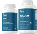 Dr. Tobias Voksen Multivitamin & Psyllium Dagligt støtter energi, Immunitet og sund tarmbevægelse med 42 frugter & Vegatables, Psllium Husk, Bentonit Clay, Flaxseed & naturlige ingredienser