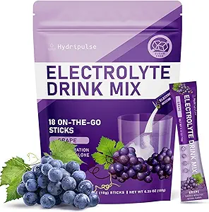 Elektrolyter Powder Packets - Sukker Free, Naturligt Opløst, 10 Elektrolyte & Vitaminer Electrolyte Drikke Mix - Vandmelon Flavors, Keto Friendly, Vegan, Non- GMO, 18 Packets
