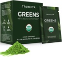 Green Powder Travel Packs - 14 Tjenester til hukommelse, fordøjelse I Bedste Smag Super Green Powder med Organic Spirulina, Goji, Beetroot, Pomegranat I Vegan, Non- GMO
