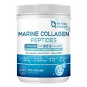 NATUR TARGET Marine collagen peptider pulver - Type I & III collagen med probiotika, C-vitamin & hyaluronsyre til hud, hår, negle, Wild- fanget fisk & Grass- Fed Kvæg, 35 Servering