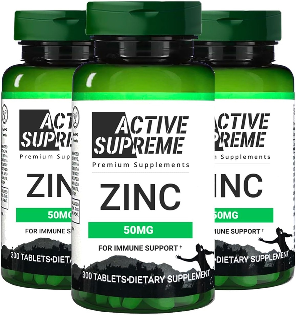 3 Pack Zink Citrate 50 mg - supplement til support immunsystem & reproduktiv sundhed