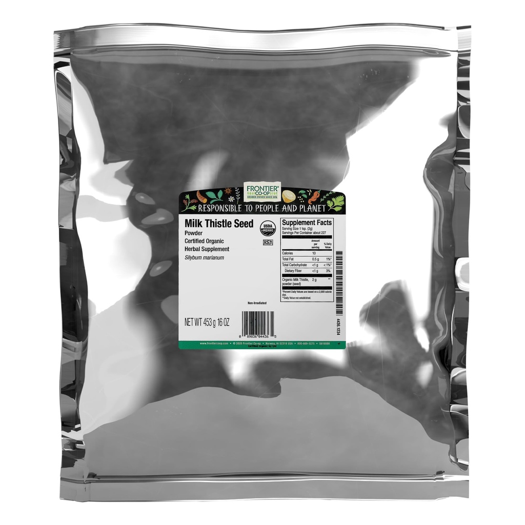 Frontier Co-op Organic Powder Milk Thistle Seed 1lb