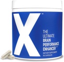 X - Ultimate Brain Performance Enhancer - Verdens mest kraftfulde hjerne supplement Capsule - Forøg fokus, energi, hukommelse, koncentration, produktivitet - Bakket af videnskab - Nootrop Stack