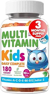 DR. MORITZ Kids Multivitamin Gummies - med Kids Vitaminer A C D E B6 B12 Zink & More- Complete Daily Support - Vegetar & Non- GMO Multivitaminer til børn (180 Greve)