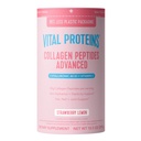 Vital Proteins Collagen Peptider Avancerede, Hydrolyserede Peptider med Hyaluronsyre og C-vitamin - Jordbær Lemon Flavor Pulver, 10.5oz