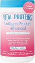 Vital Proteins Collagen Peptider Avancerede, Hydrolyserede Peptider med Hyaluronsyre og C-vitamin - Jordbær Lemon Flavor Pulver, 10.5oz