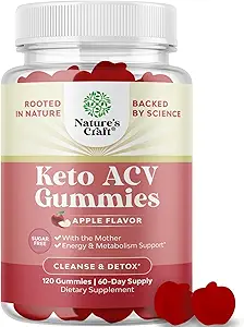Ekstra styrke Keto ACV Gummies - Vegan Keto Æble Cider Vincious Gummies Sukker Gratis og lækker til Slimming Rense og Detox Goals - Ikke GMO Apple Cider Vincities med moderen (2 Måneder)