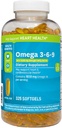 Omega 3-6- 9 Kosttilskud (325 ct.) - Fremme visuel funktion og øje sundhed - Support Heart, cardiovaskulær sundhed, sund hud, hår og samlet sundhed (Omega 3- 6- 9)