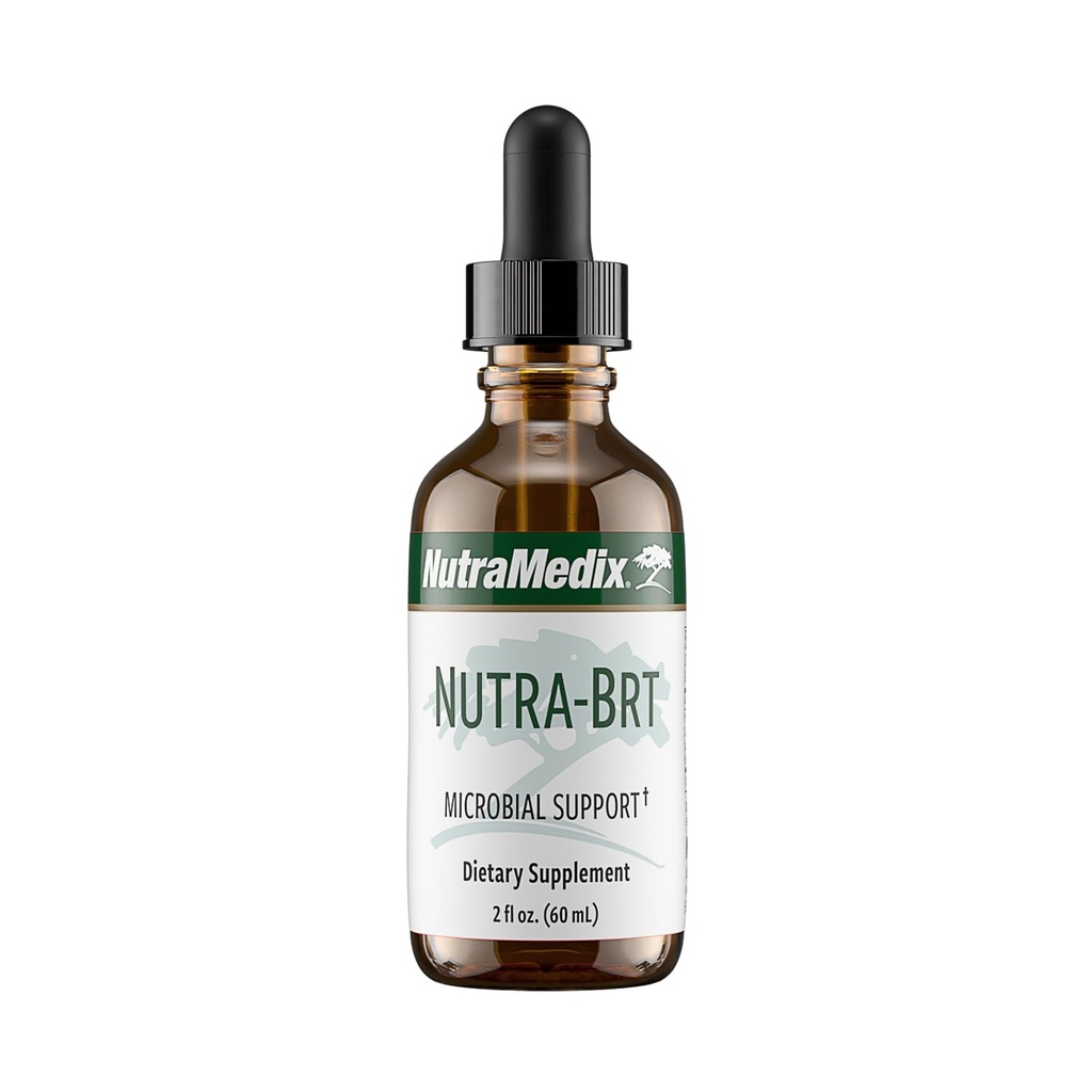 Nutramedicinsk Nutra BRT - Flydende urtetilskud til Gut Health & Immunsupport - Cumanda Bark & Houttuynia Leaf til fordøjelsessygdomme - Immunsystemet Booster Supplement (60ml)