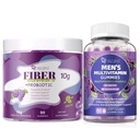 Migcopat Men's Health Bundle: Fiber Gummies + Multivitamin Gummies for Digestive & Overall Wellness