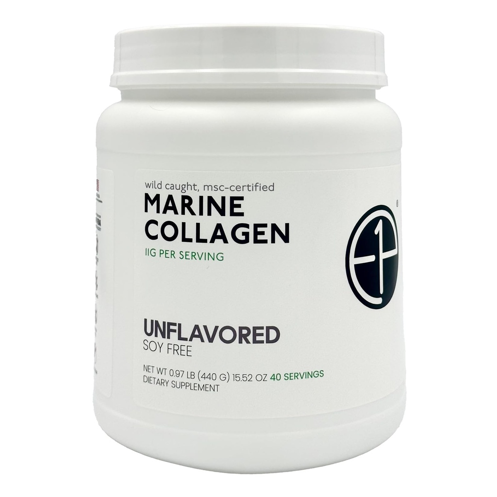 Wild Caught Marine Collagen Peptides Powder 440grams (40 Servings) Unflavored, MSC-Certified, Non-GMO, Third-Party Lab Tested