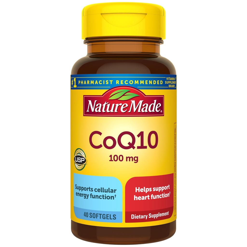 Nature Made CoQ10 100mg, 40 Liquid Softgels