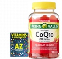 Spring Valley CoQ10 Adult Gummies, 200mg 100 Count +Better Guide Vitamins Supplements Book Printed Free Include